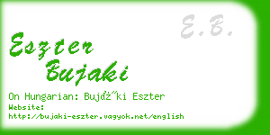 eszter bujaki business card